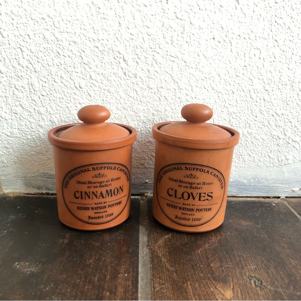 mini clay canisters